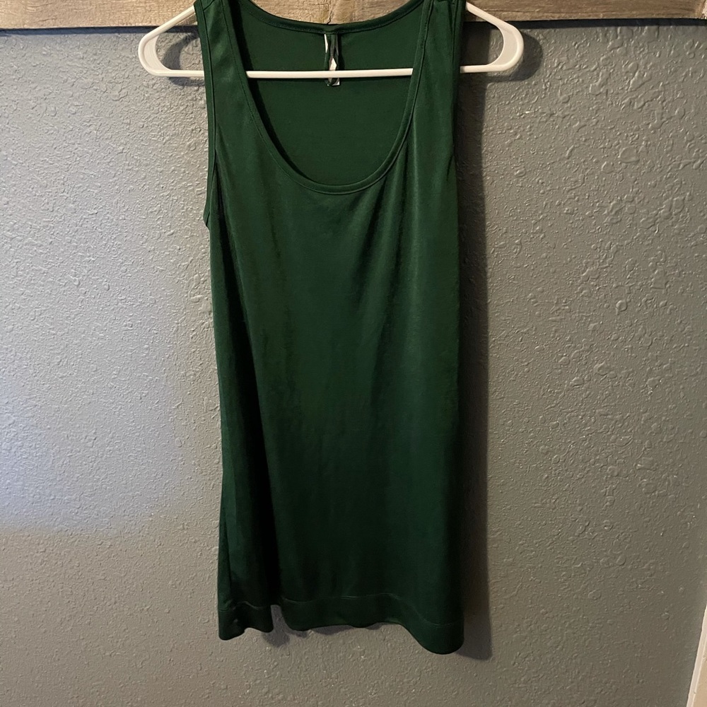 Green silk dress!!